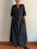 PRE ORDINE • Chemisier Panarea blu notte
