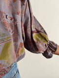 Camicia Gilbi indaco fantasia