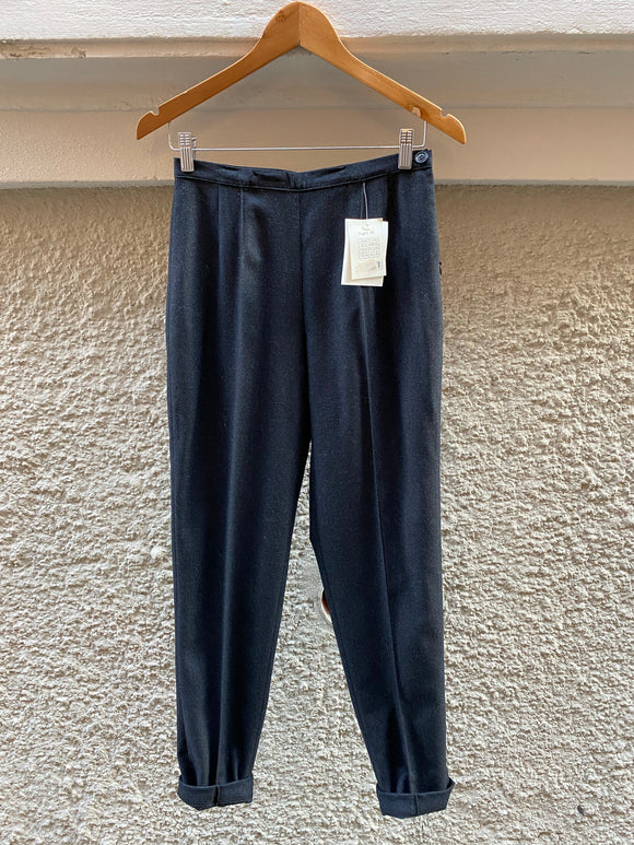 Pantaloni taglio maschile slim grigio scuro