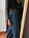 Pantalone maschile di lana blu