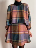 PRE ORDINE • Gonna a portafoglio in lana tartan multicolor