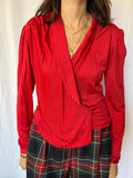 Camicia rossa incrociata