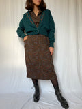 Cardigan ottanio con ricami