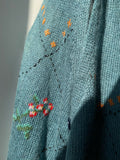 Gilet lungo fiorato