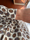 Camicia di seta piccola fantasia
