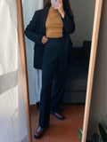 Completo nero pura lana