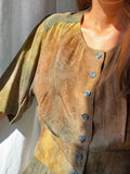 Camicia di seta autunno sfumata