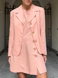 Completo rosa blazer + abito