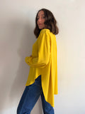 Camicia sartoriale pura seta gialla