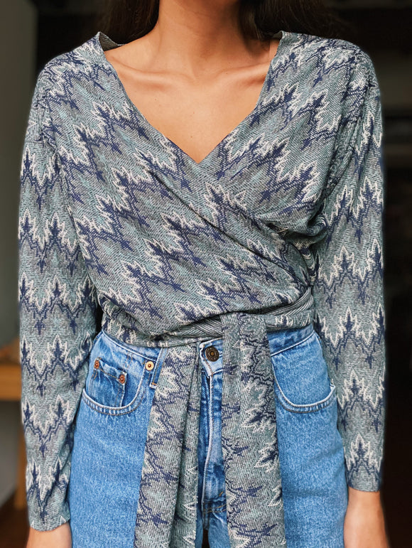 PRE ORDINE • Wrap top mermaid azzurro 🧜🏼‍♀️