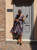 Abito midi a fiori