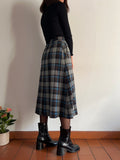 Gonna midi tartan