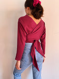 PRE ORDINE • Wrap top violetto