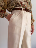 Pantaloni di lana bianchi