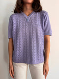 Maglia glicine traforata