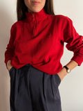 Maglione mezza zip Ralph Lauren rosso