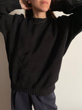 Maglione Ralph Lauren nero con stemma viola