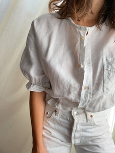 Camicia Gilbi bianca di lino