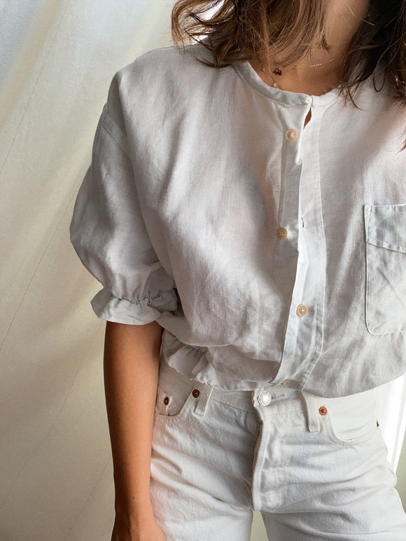 Camicia Gilbi bianca di lino