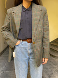 Blazer quadrettini multicolor