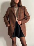 Blazer maschile tweed mattone