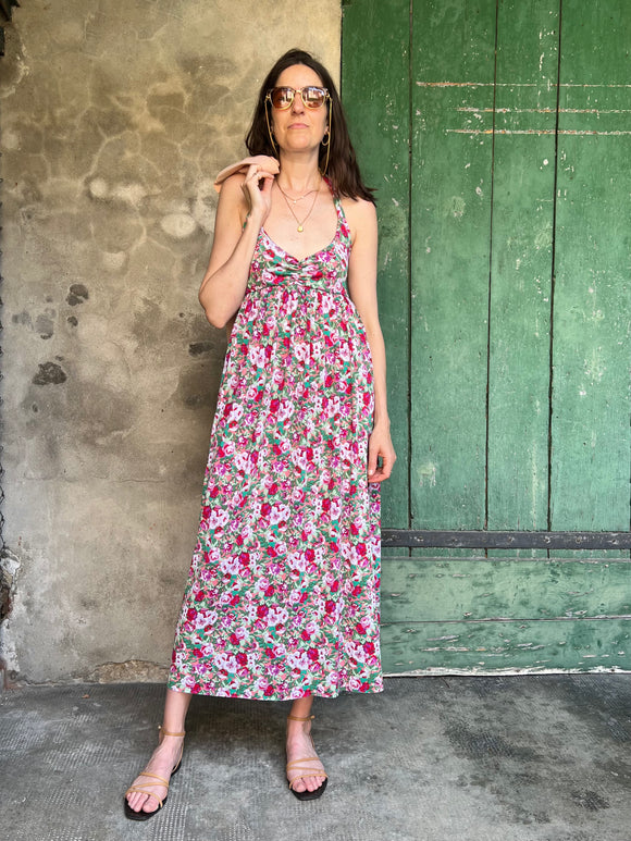 Vestito 2025 lungo fiorato