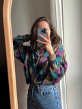 Camicia a chiazze colorate