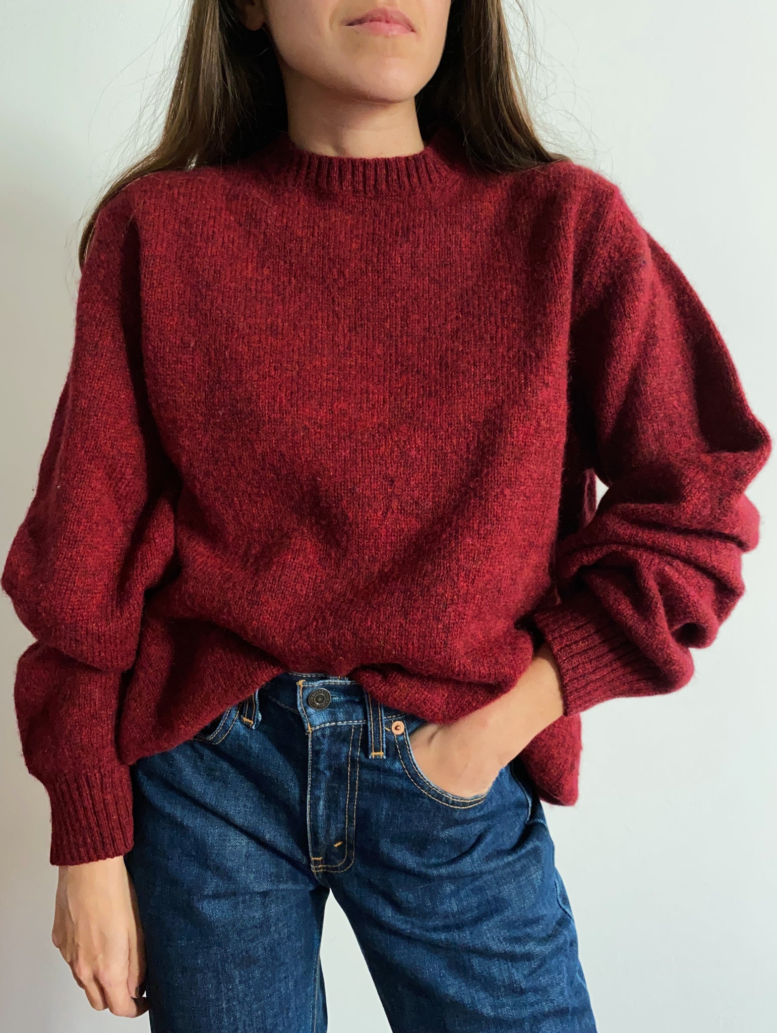 Maglione bordeaux Valentino Celestina Vintage