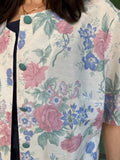 Camicia lunga floreale