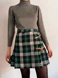 Gonna tartan verde