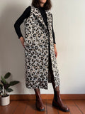 Gilet lungo animalier
