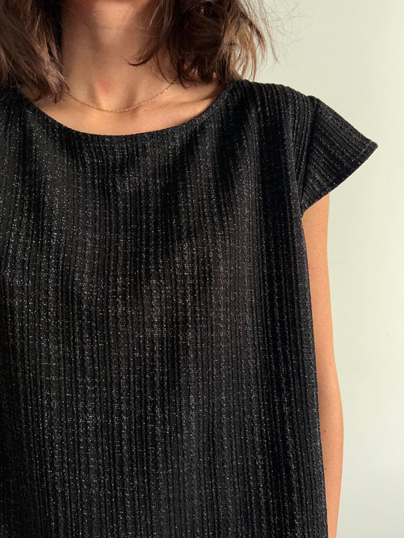 Maglietta nera lurex