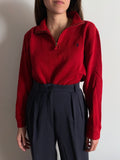 Maglione mezza zip Ralph Lauren rosso