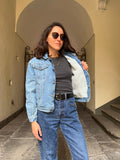 Giacca di jeans imbottita