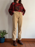 Pantalone di cotone beige
