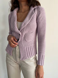 Cardigan lilla