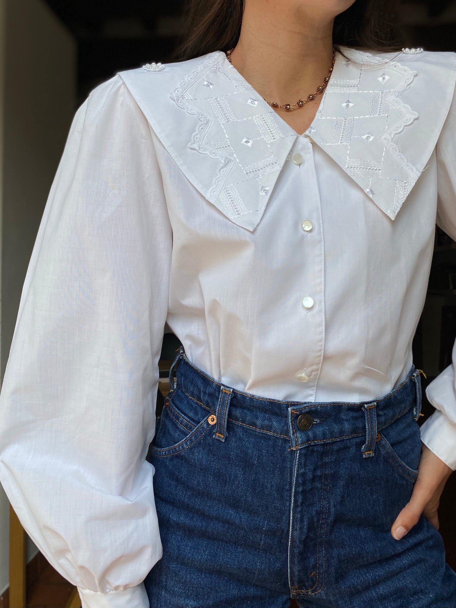 Maxi 2025 camicia bianca