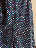 Abito di seta mini fantasia multicolor