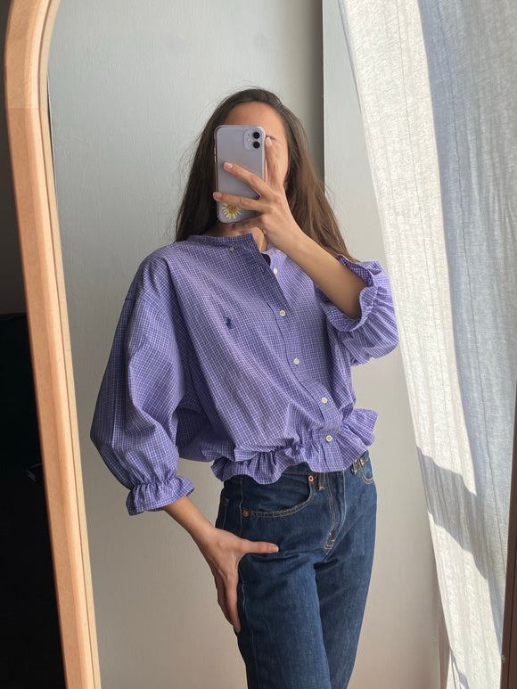Camicia Gilbi a quadretti blu e rossi Ralph Lauren