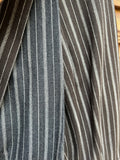 Pantalone di lana grigio a righe