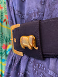 Cintura blu con elefantino