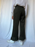 Pantalone verde con balza