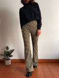 Pantalone a zampa oro