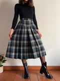 Gonna midi tartan
