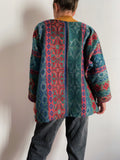 Maglione aztec multicolor verdone