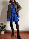 Abito con cintura bluette