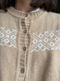 Cardigan beige inverno