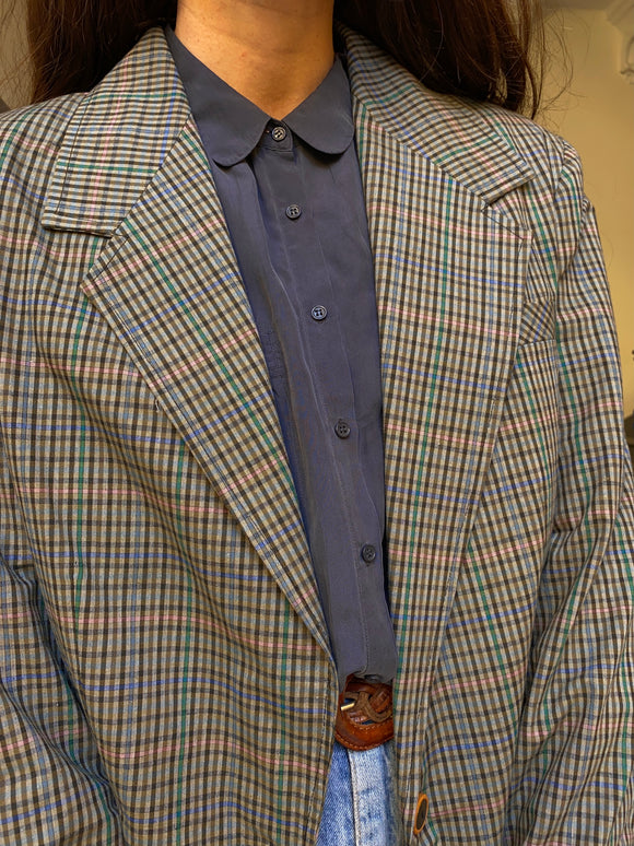 Blazer quadrettini multicolor