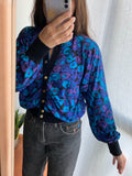 Cardigan rose blu e viola