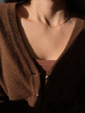 Cardigan marrone angora